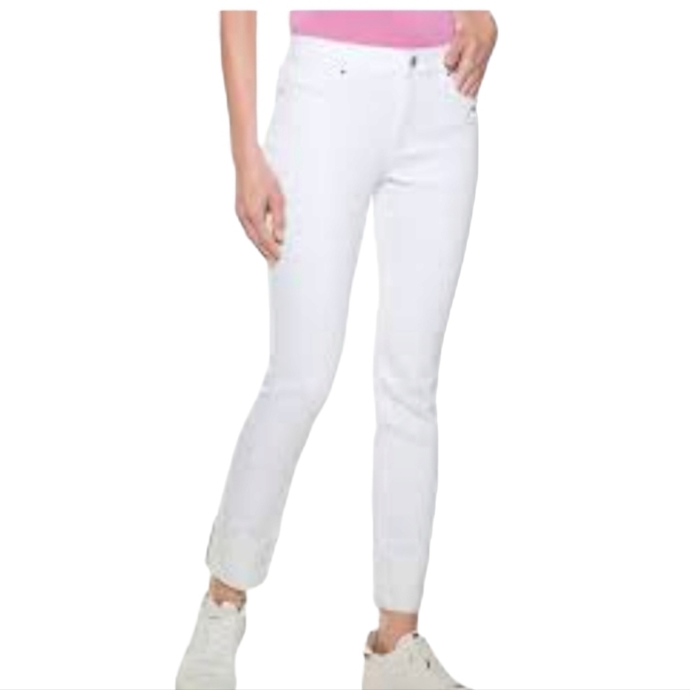 White House Black Market White The Slim Fit Crop Jeans - Size 12L